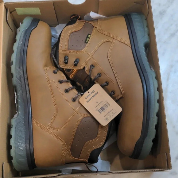 Brahma Mens Work Boots - Picture 2 of 12